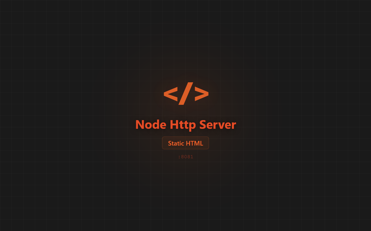 Node Http Server