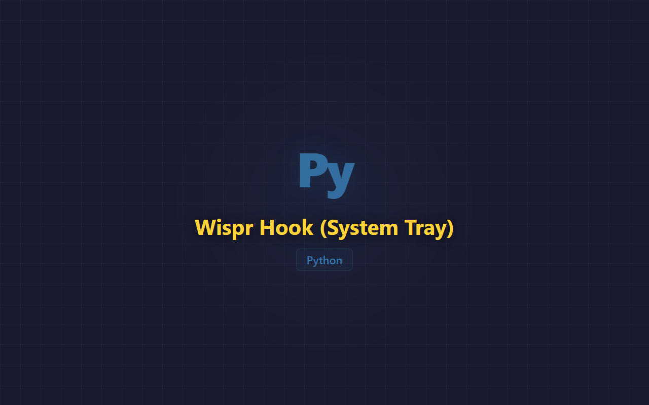 Wispr Hook (System Tray)